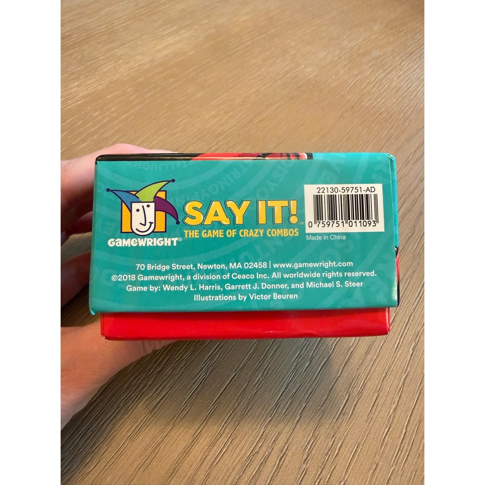 Gamewright Say It! The Game of Crazy Combos Party Card Game Ages 10+ 3-8 Player - Picture 3 of 4